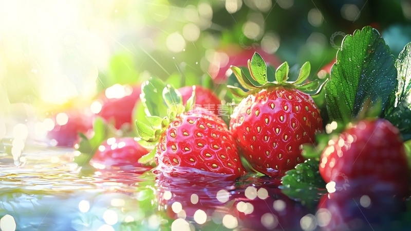 高清大图下载【趣麦麦图】红润鲜亮草莓