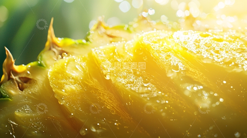 高清大图下载【趣麦麦图】菠萝切片特写