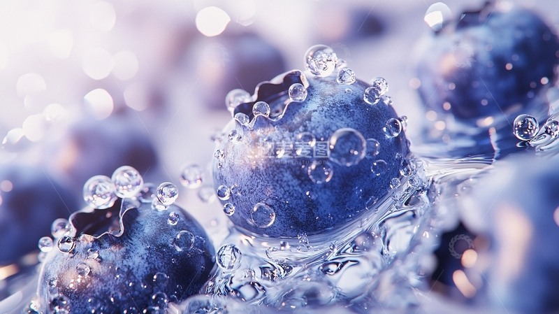 高清大图下载【趣麦麦图】蓝莓特写高清图片