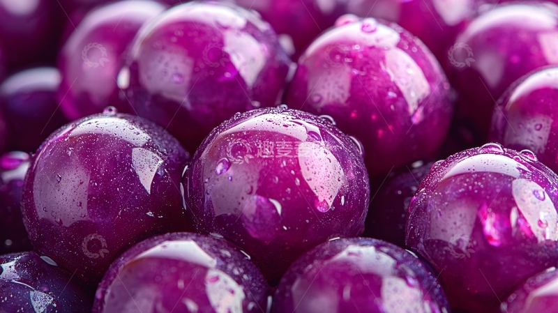 高清大图下载【趣麦麦图】紫红色圆润水果特写