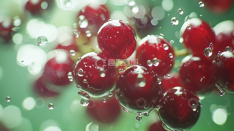 高清大图下载【趣麦麦图】晶莹剔透的红醋栗