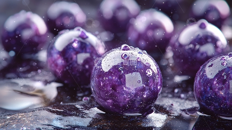 高清大图下载【趣麦麦图】新鲜蓝莓特写