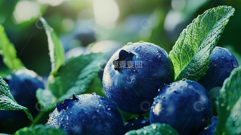 高清大图下载【趣麦麦图】蓝莓特写高清图片