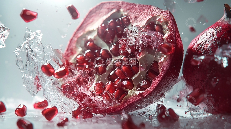 高清大图下载【趣麦麦图】石榴切开高清图片