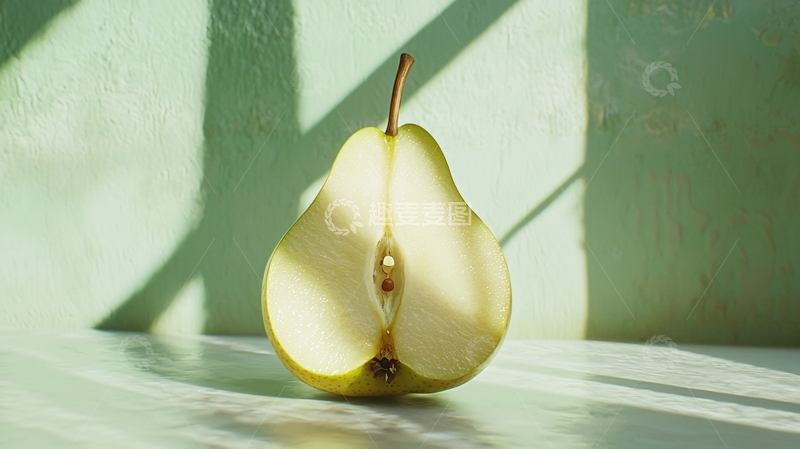 高清大图下载【趣麦麦图】梨的剖面图高清图片