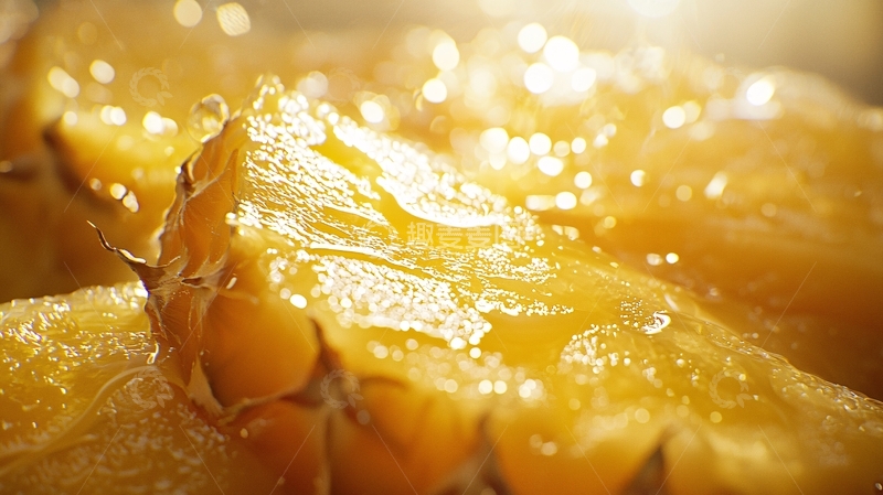 高清大图下载【趣麦麦图】菠萝切片特写
