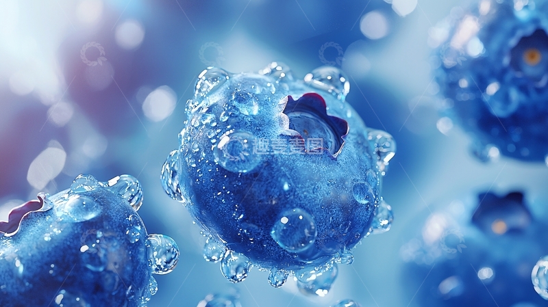 高清大图下载【趣麦麦图】蓝莓特写高清图片