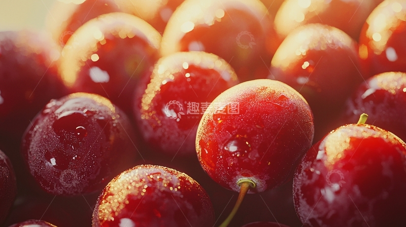 高清大图下载【趣麦麦图】紫红色葡萄晶莹剔透