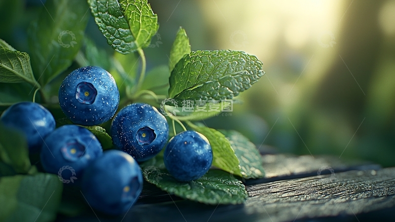 高清大图下载【趣麦麦图】蓝莓特写高清图片