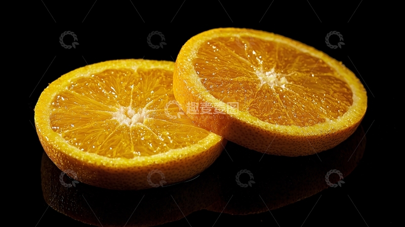 高清大图下载【趣麦麦图】橙子的横截面