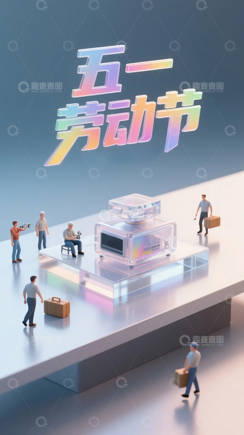 高清大图下载【趣麦麦图】51水晶字海报 6