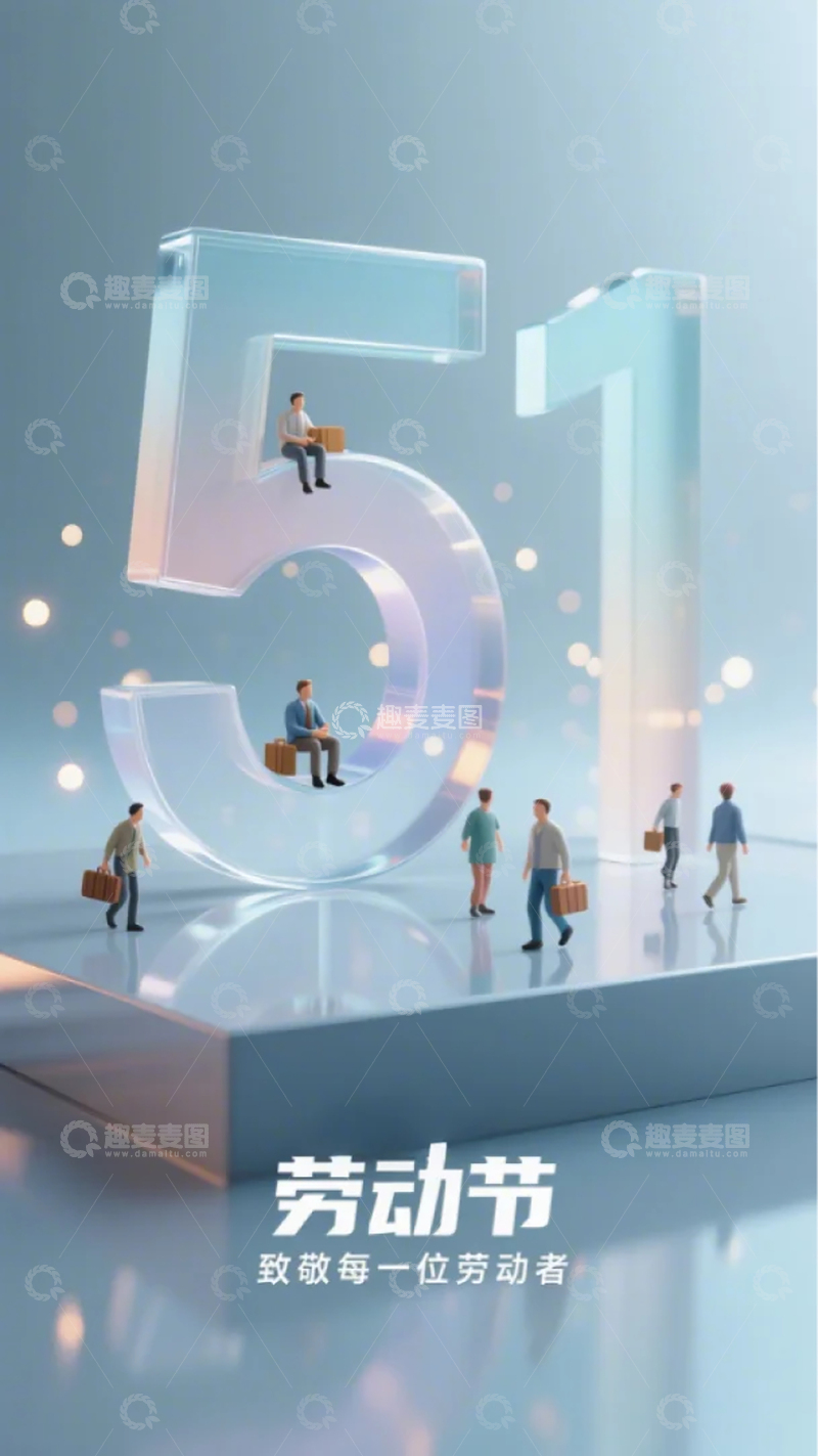 高清大图下载【趣麦麦图】51水晶字海报 8