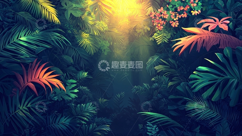 高清大图下载【趣麦麦图】热带雨林高清图片