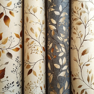 树叶图案卷轴壁纸