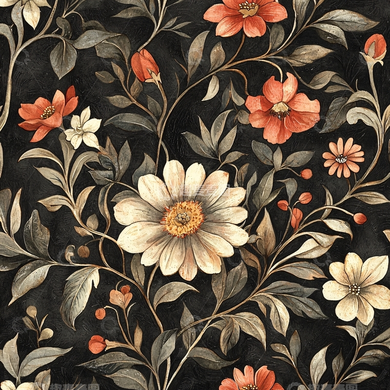 高清大图下载【趣麦麦图】花卉图案高清图片