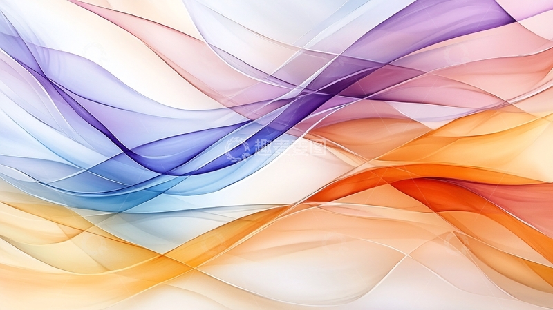 高清大图下载【趣麦麦图】流动的彩色丝绸