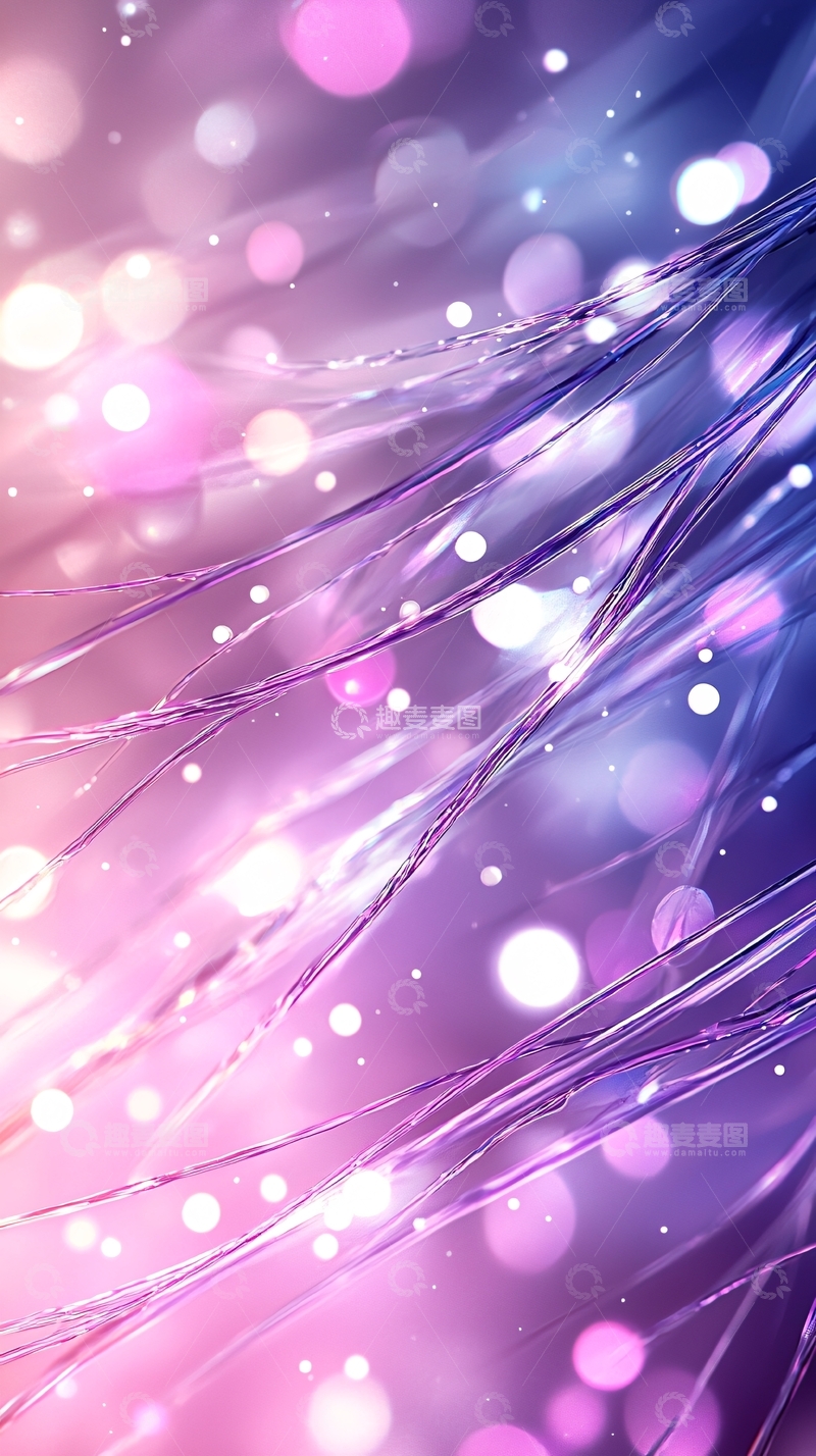 高清大图下载【趣麦麦图】梦幻紫色光晕背景