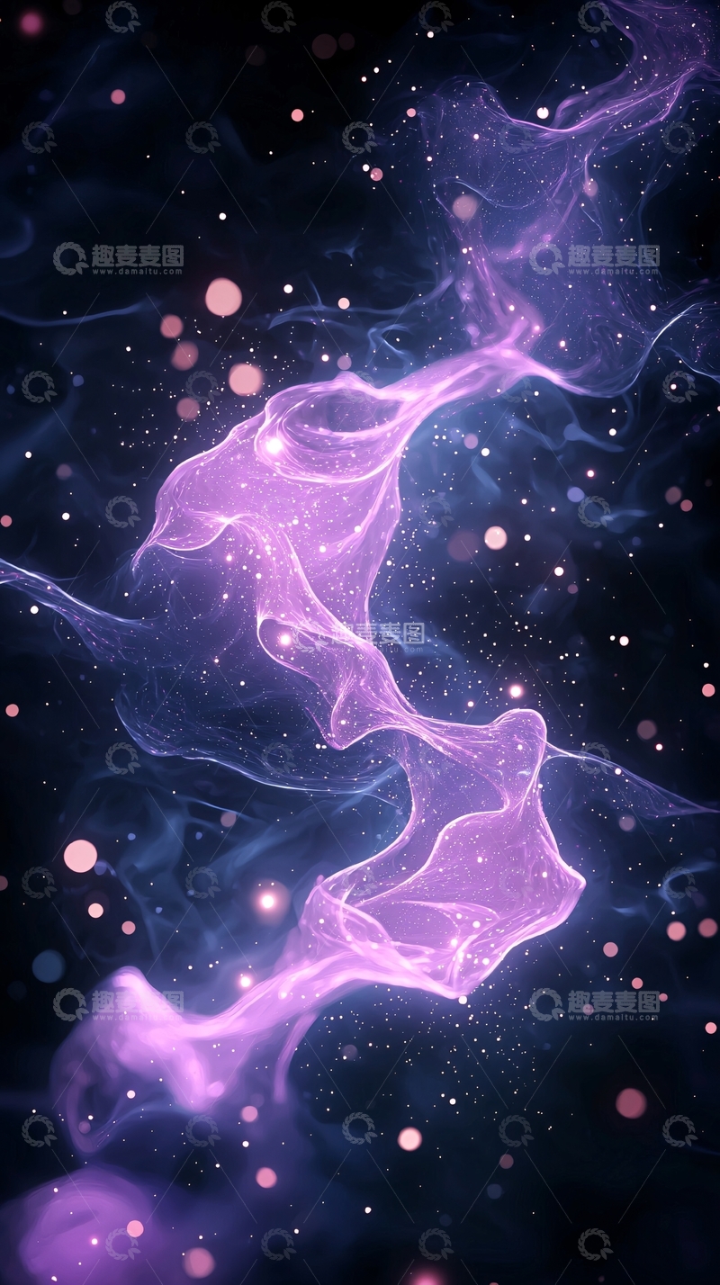 高清大图下载【趣麦麦图】紫色星云高清图片