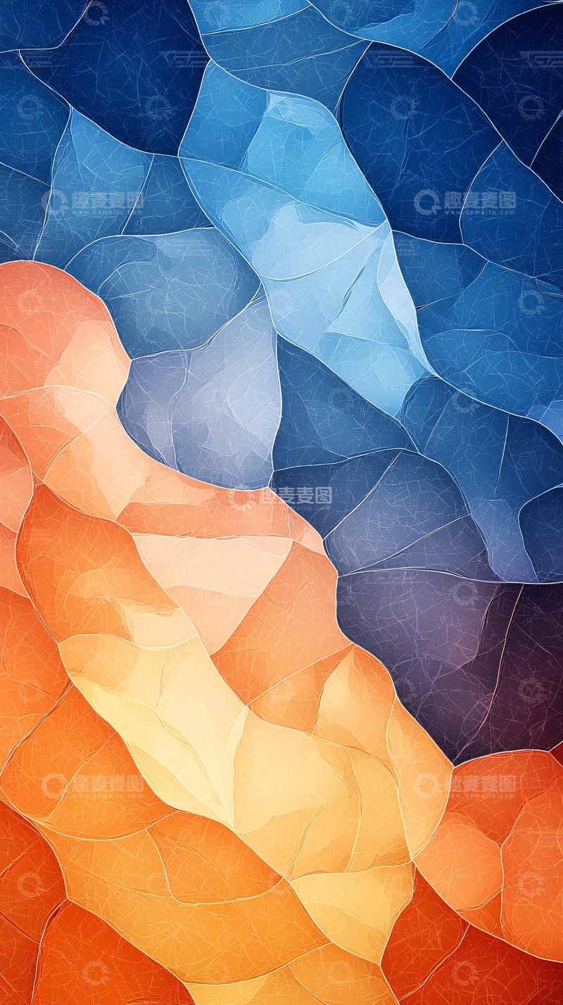 高清大图下载【趣麦麦图】抽象几何形状渐变