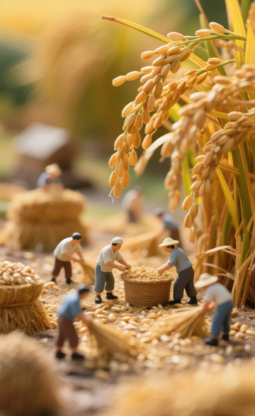 稻田劳动微缩场景2