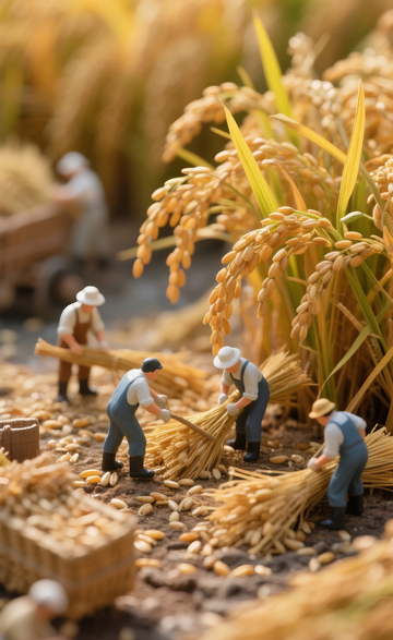 稻田劳动微缩场景6