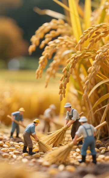 稻田劳动微缩场景4