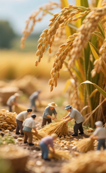 稻田劳动微缩场景1