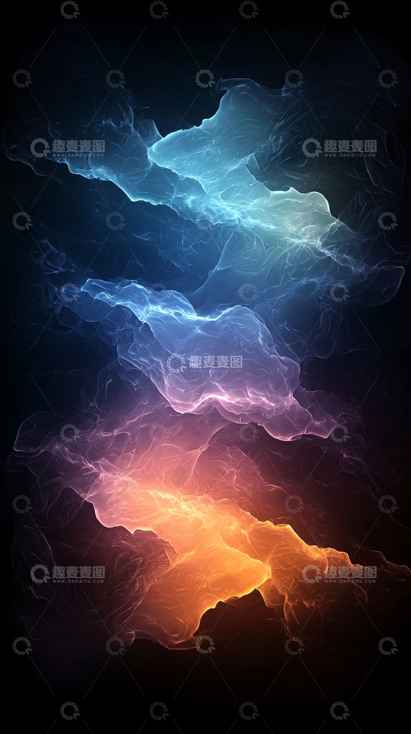 高清大图下载【趣麦麦图】抽象云彩渐变色背景