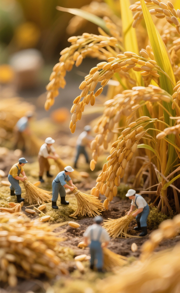 稻田劳动微缩场景5