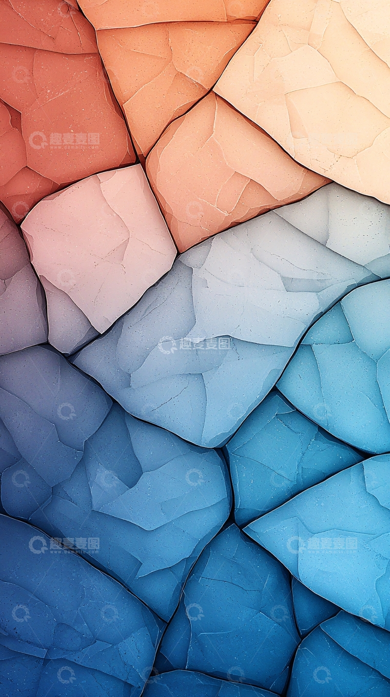 高清大图下载【趣麦麦图】渐变色块纹理抽象