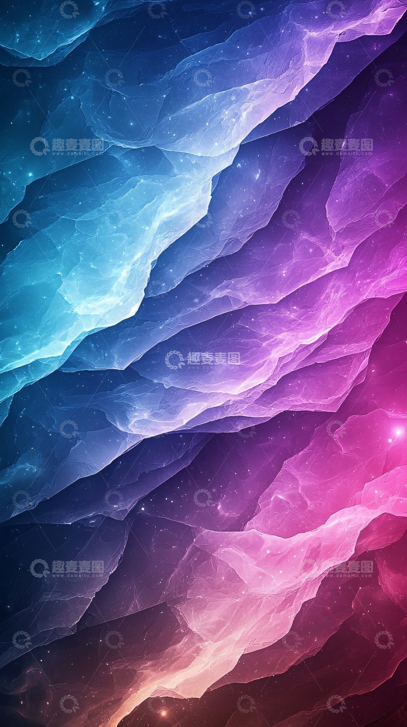 高清大图下载【趣麦麦图】抽象的星云状渐变背景