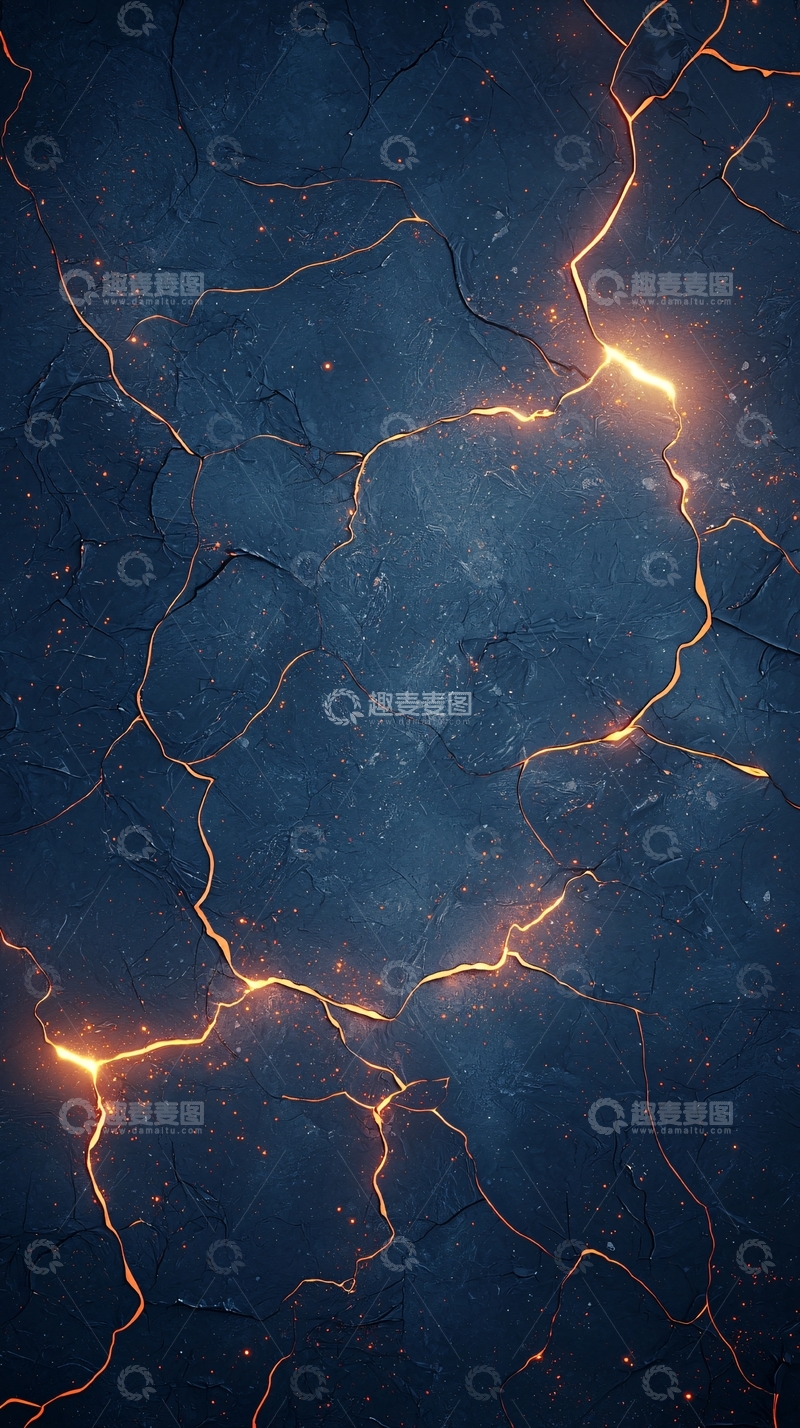 高清大图下载【趣麦麦图】深蓝色裂纹高清图片