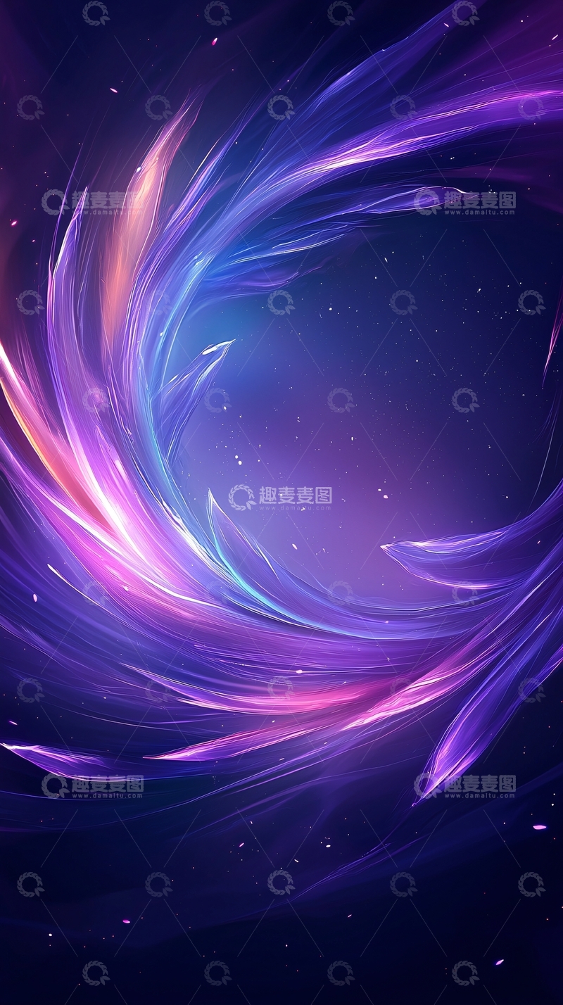 高清大图下载【趣麦麦图】紫色光环渐变背景