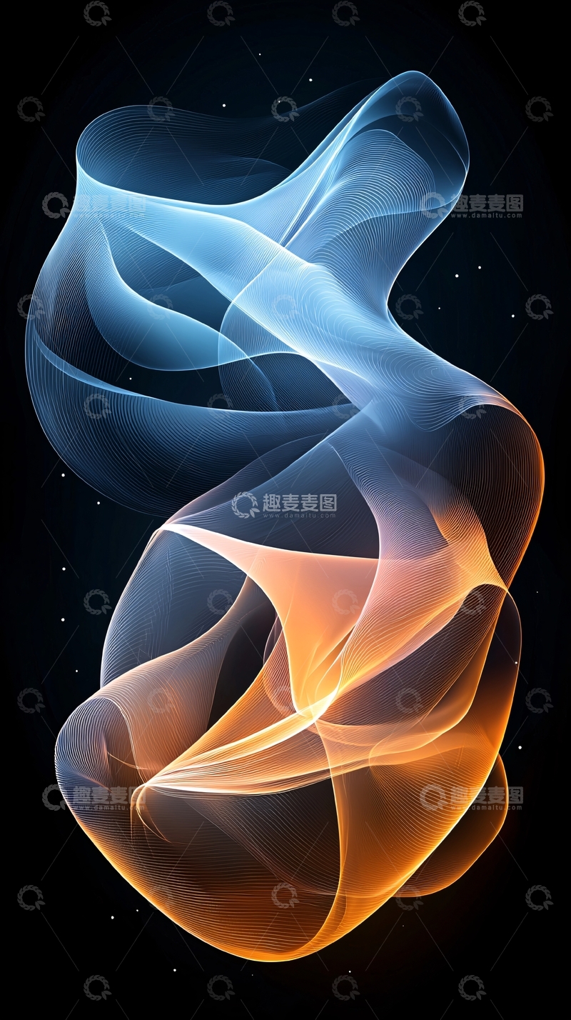 高清大图下载【趣麦麦图】抽象光线流动