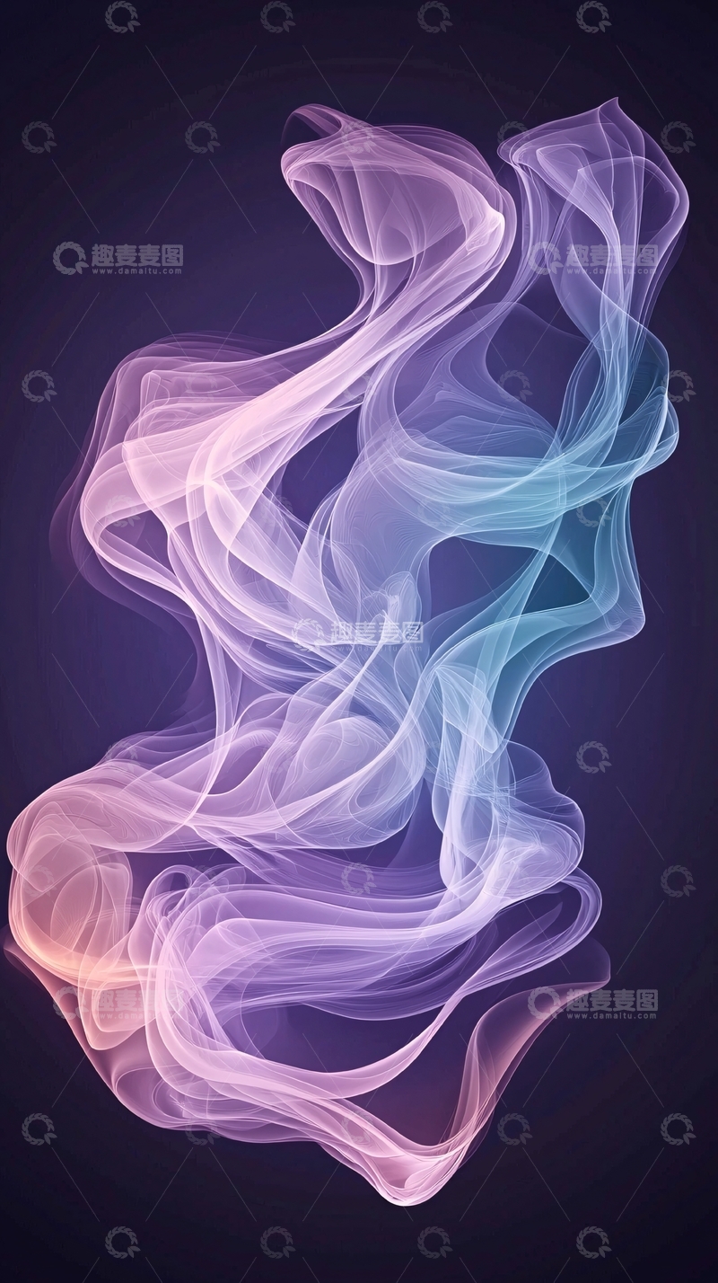高清大图下载【趣麦麦图】抽象彩色烟雾背景