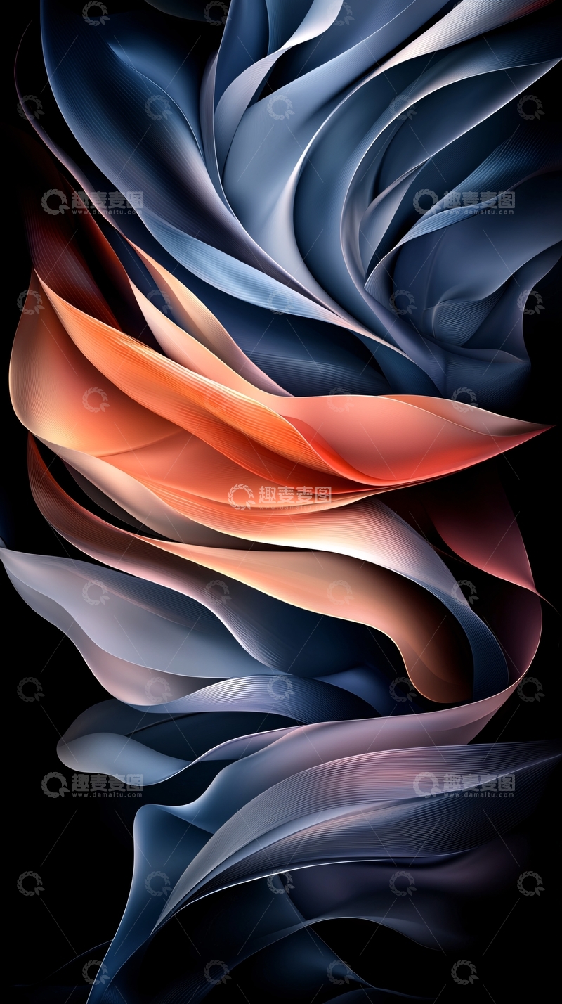 高清大图下载【趣麦麦图】抽象艺术漩涡背景