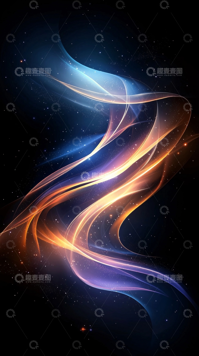 高清大图下载【趣麦麦图】光线流动抽象背景