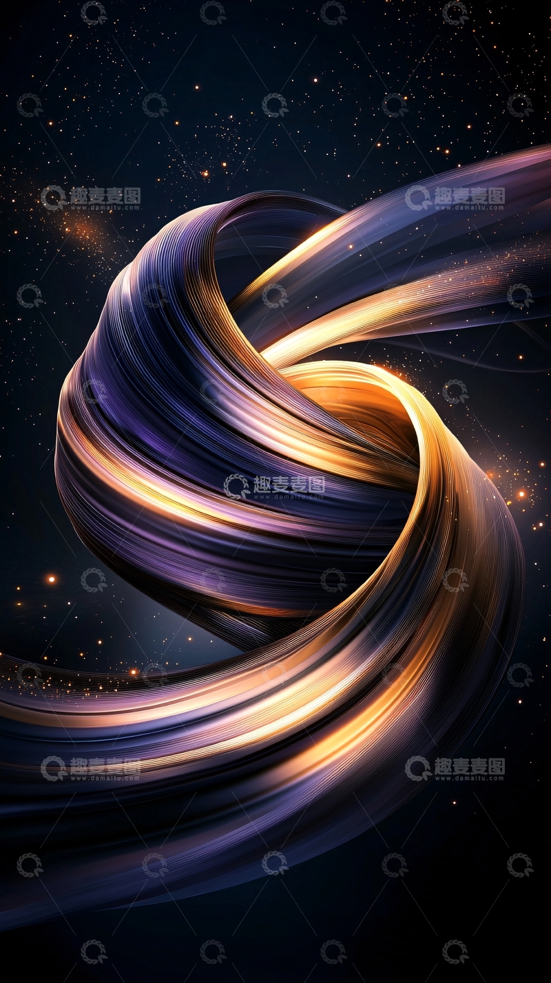 高清大图下载【趣麦麦图】抽象流体漩涡