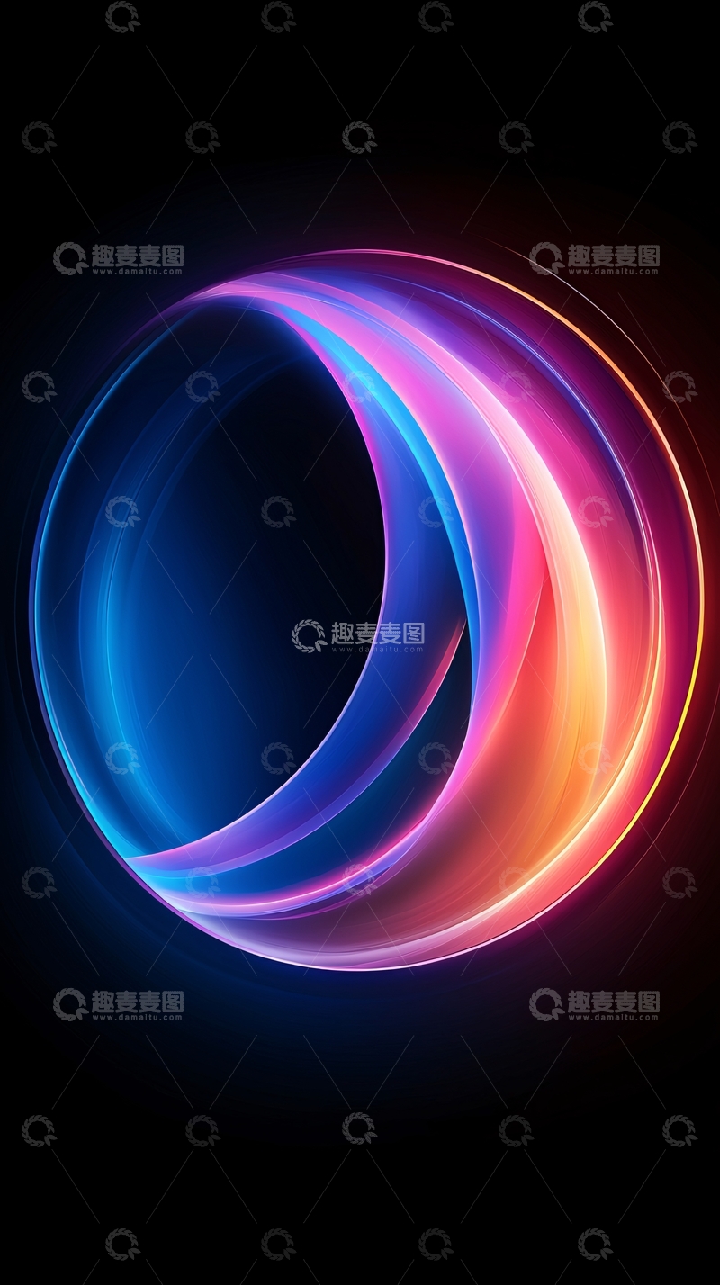 高清大图下载【趣麦麦图】炫彩光环高清图片