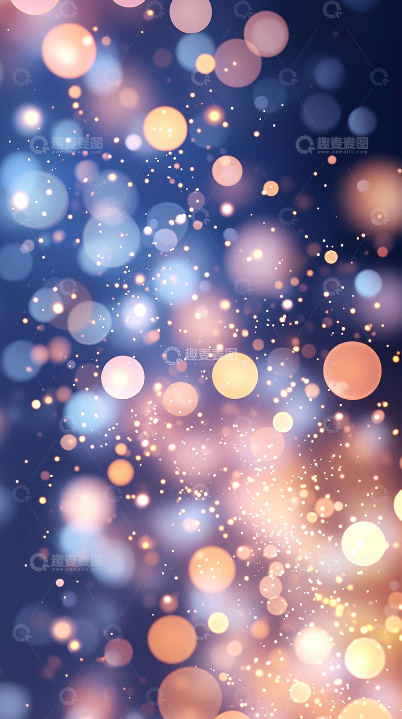 高清大图下载【趣麦麦图】星光点点唯美梦幻背景
