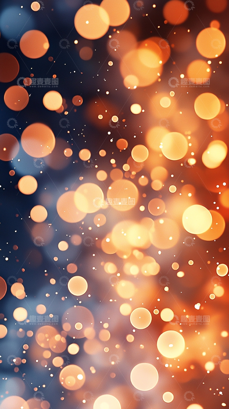 高清大图下载【趣麦麦图】金色光点散布的背景