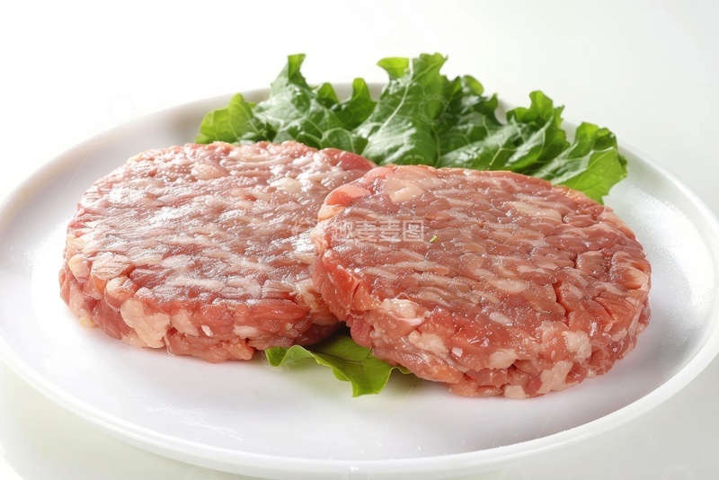 高清大图下载【趣麦麦图】一盘新鲜的牛肉饼