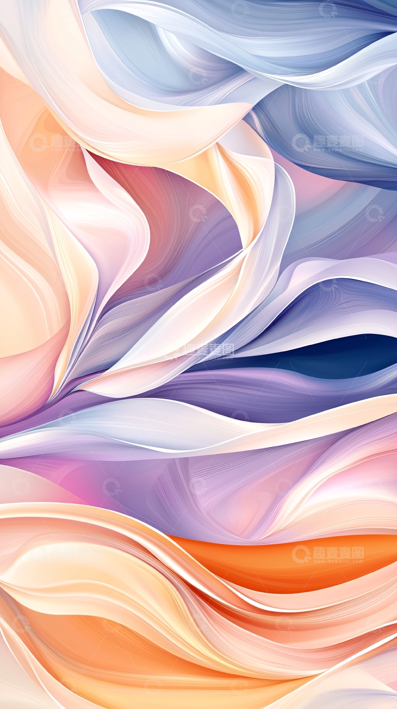 高清大图下载【趣麦麦图】抽象流体艺术背景