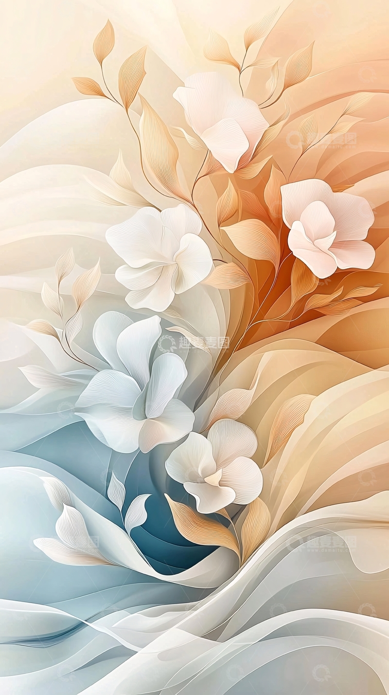 高清大图下载【趣麦麦图】淡雅花朵高清图片