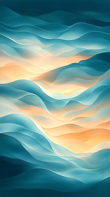 抽象水彩波浪背景