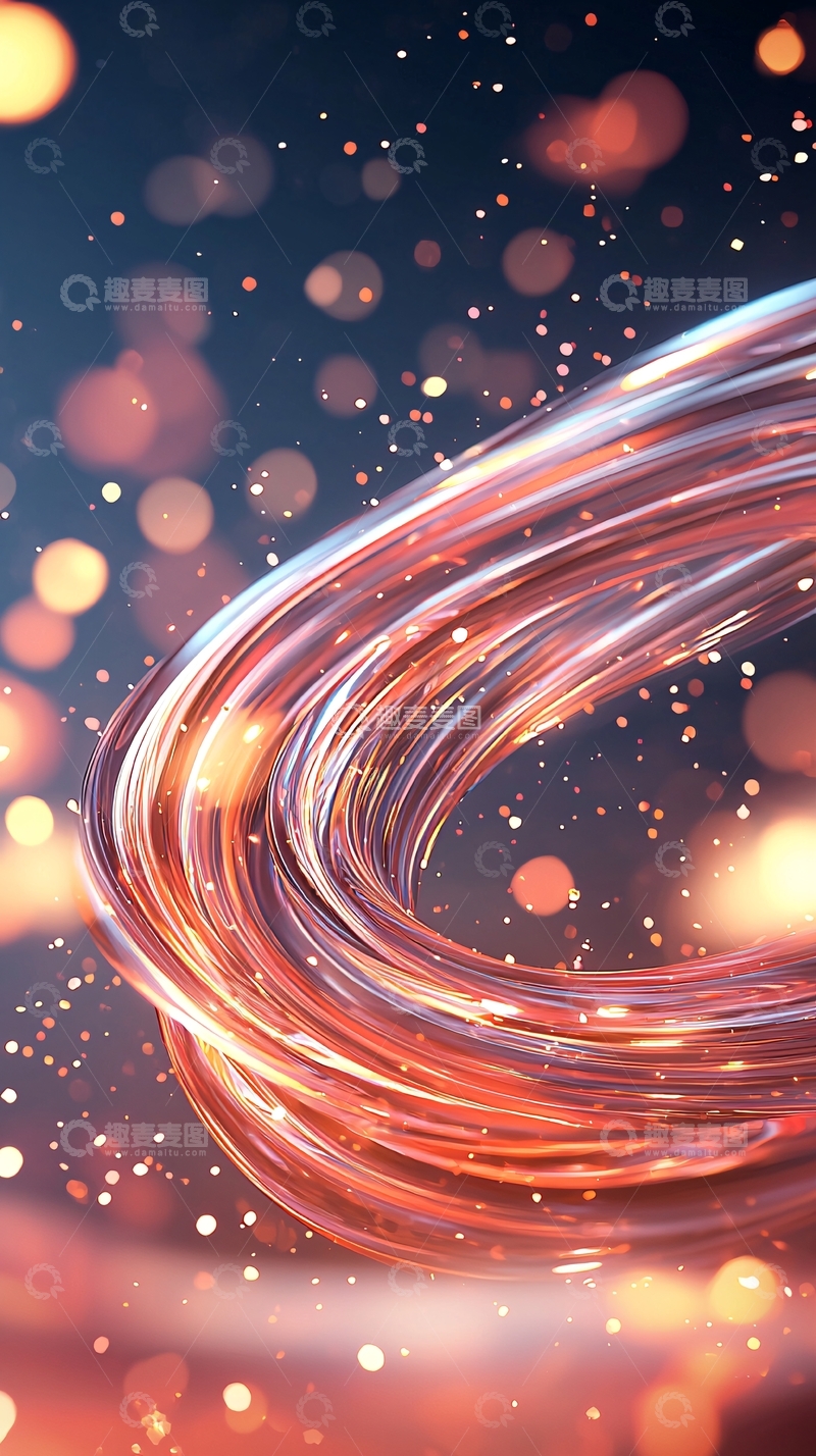 高清大图下载【趣麦麦图】流动光线与迷人散景