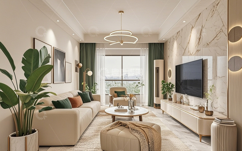 高清大图下载【趣麦麦图】现代客厅9