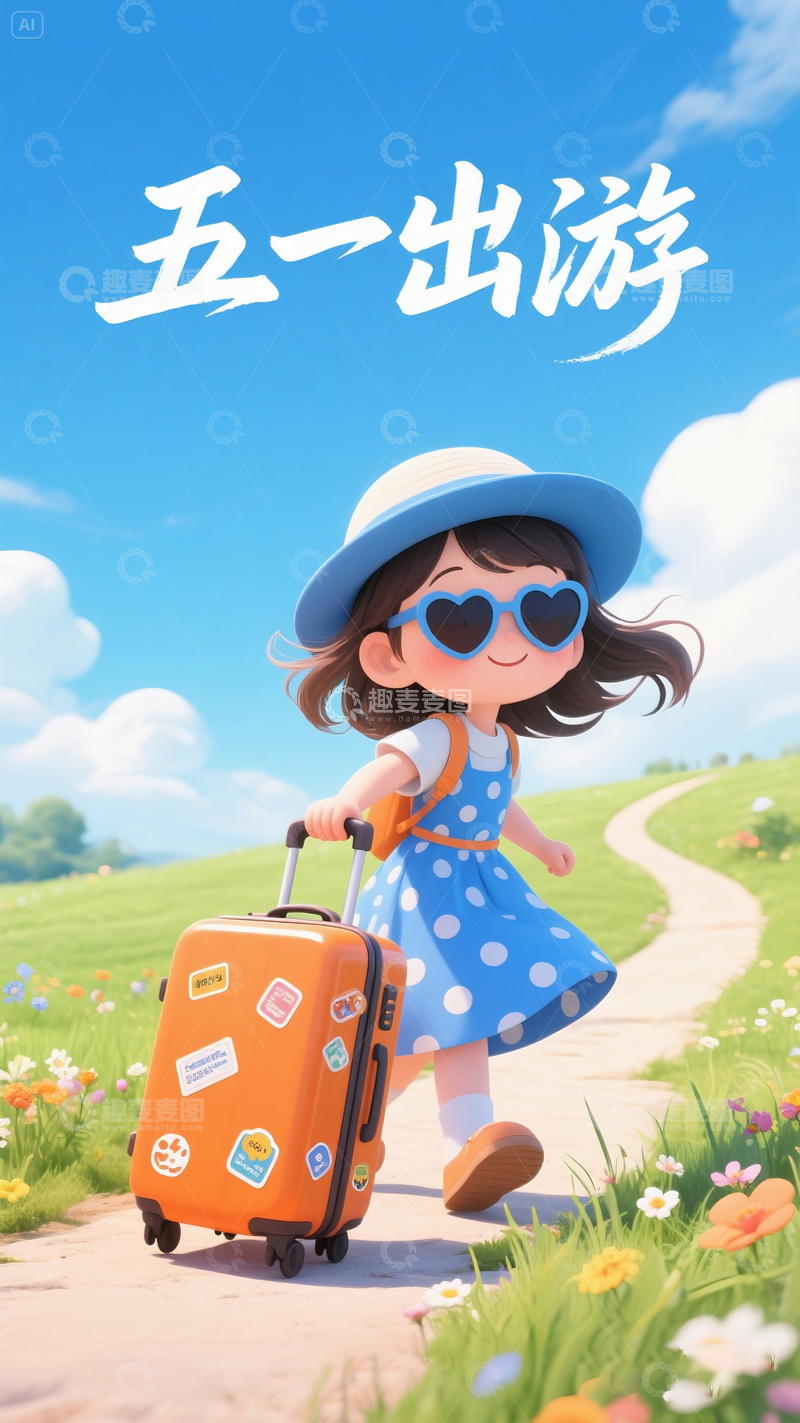 五一出游海报设计