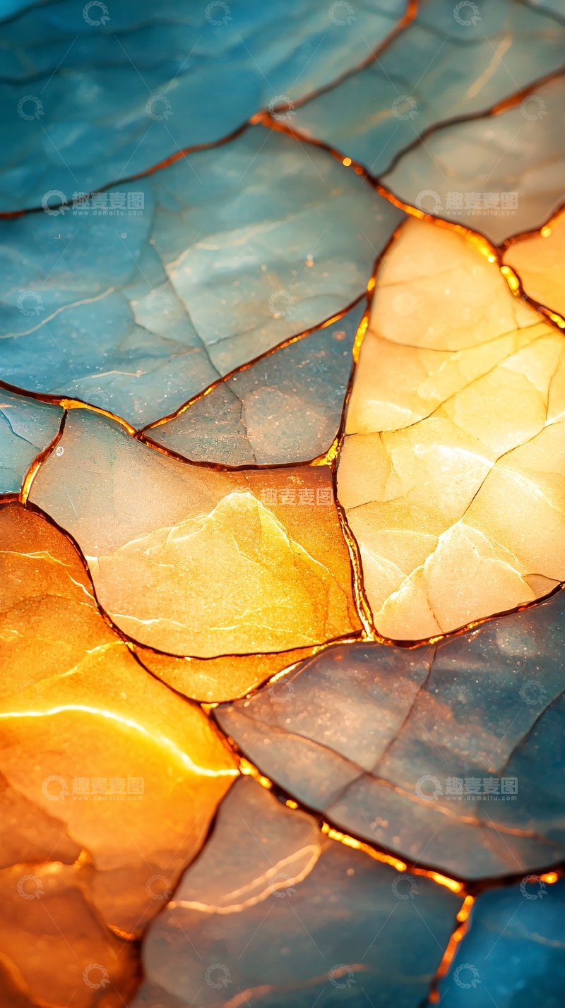 高清大图下载【趣麦麦图】蓝橙色相间高清图片