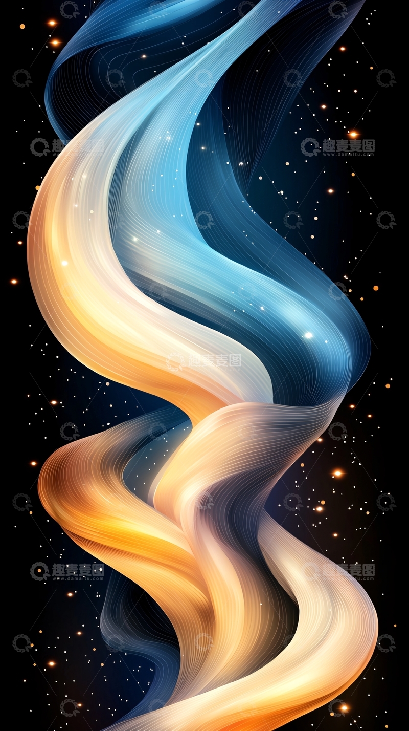 高清大图下载【趣麦麦图】抽象流体渐变背景